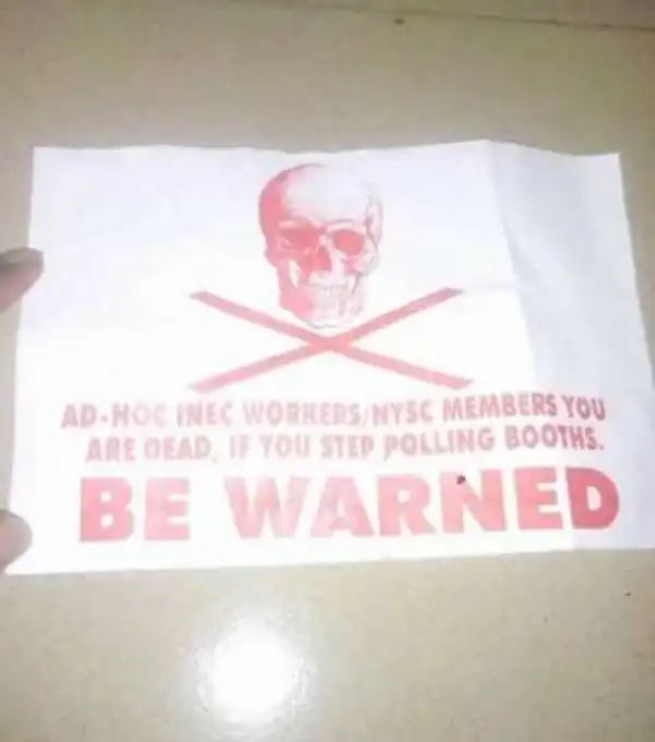 See the threat electoral officials in Ondo state allegedly got